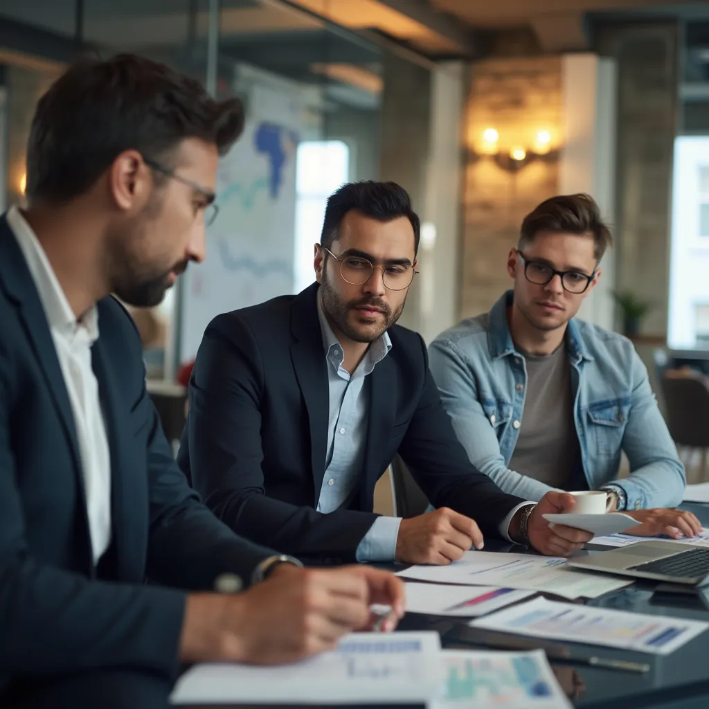 Sesión de estrategia financiera